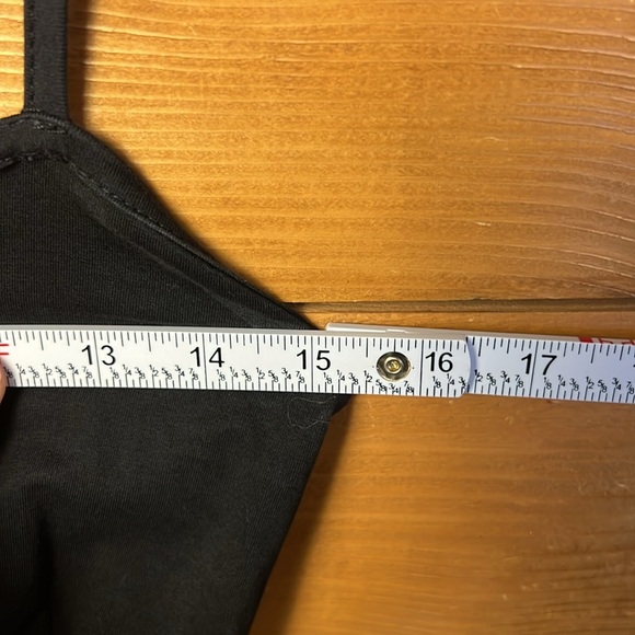 Black Button-Front Dress Womens pockets Midi Adjustable Straps Medium sleeveless - Picture 2 of 12